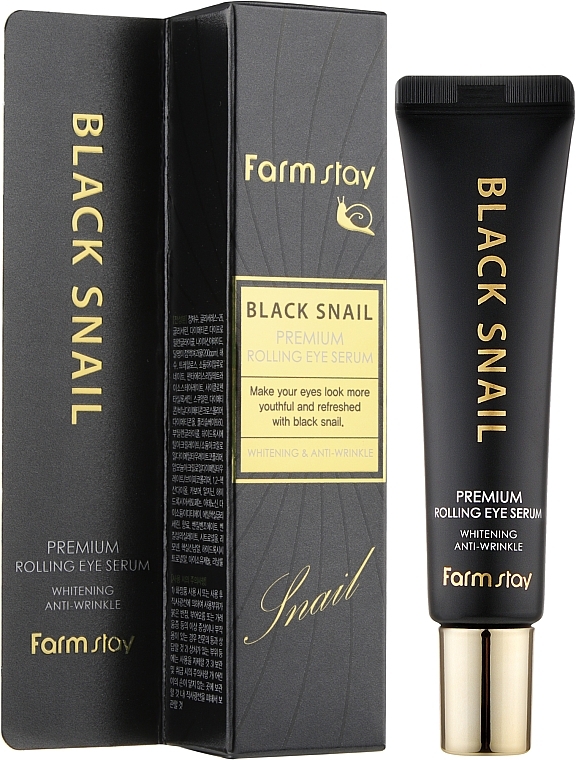 Roll-On Eye Serum - FarmStay Black Snail Premium Rolling Eye Serum — photo N2