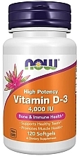 Fragrances, Perfumes, Cosmetics Vitamin D-3 4000 IU Dietary Supplement, 120 Soft Gels - Now Foods Vitamin D-3 4000 IU