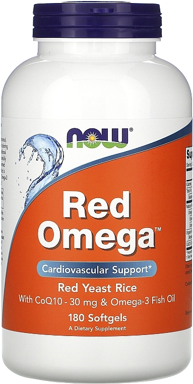 Red Yeast Rice, softgels - Now Foods Red Omega Red Yeast Rice — photo N1