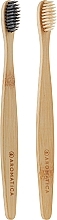 Fragrances, Perfumes, Cosmetics Set - Aromatica Bamboo Toothbrush Duo (toothbrush/2pcs)