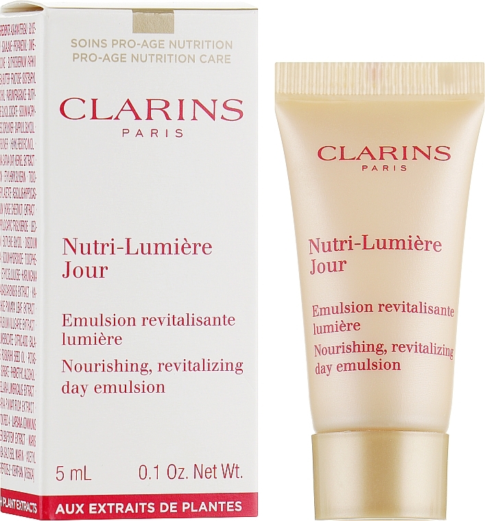 Face Emulsion - Clarins Nutri-Lumiere Nuit Nourishing Rejuvenating Day Emulsion (prybka) — photo N2