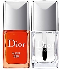 Fragrances, Perfumes, Cosmetics Nail Polish Set - Dior Electric Tropics Summer Look Nail Catwalk Duo (nail/10ml + car/10ml)