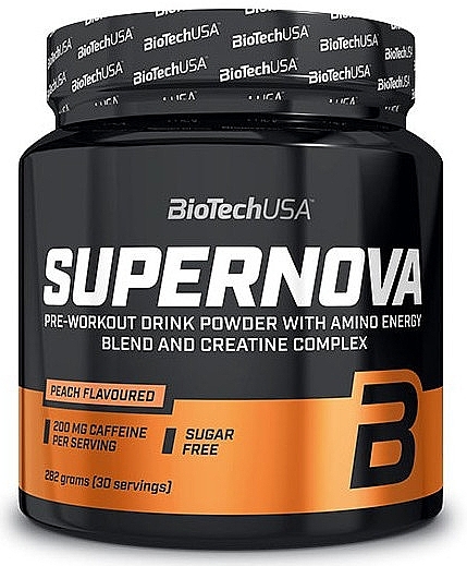 Peach Pre-Workout Complex - BioTechUSA Super Nova — photo N1