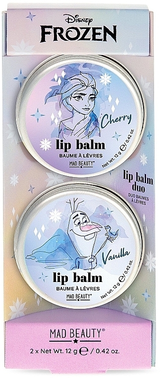 Set - Mad Beauty Disney Frozen Lip Balm Duo (lip/balm/2x12g) — photo N1