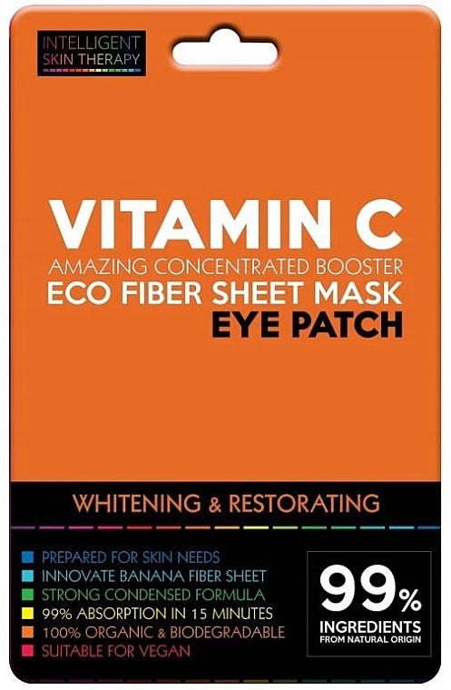 Eye Patches - Beauty Face IST Whitening & Restorating Eye Patch Active Vitamin C — photo N3