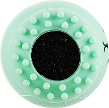 Silicone Face Cleansing & Massage Sponge, mint - Miss Claire — photo N3