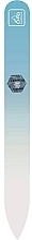 Fragrances, Perfumes, Cosmetics Glass Nail File, 9 cm, pastel-light blue - Erbe Solingen Soft-Touch