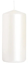 Fragrances, Perfumes, Cosmetics Cylindrical Candle 50x100 mm, pearlescent - Bispol