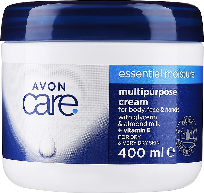 Multifunctional Moisturizing Face, Hand & Body Cream - Avon Care Essential Moisture Multipurpose Cream — photo N1