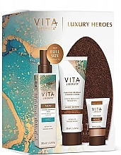Fragrances, Perfumes, Cosmetics Set - Vita Liberata Luxury Heroes Self Set (b/mist/200ml + b/lot/200ml + b/cr/30ml + glove/1pc)