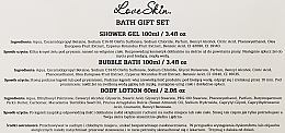 Set - Love Skin Bath Gift Set (sh gel/100ml + bubble bath/100ml + b lot/60ml) — photo N3