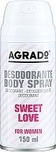 Fragrances, Perfumes, Cosmetics Sweet Love Deodorant Spray - Agrado Sweet Love Deodorant