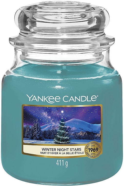 Scented Candle in Jar - Yankee Candle Winter Night Stars Jar Candle — photo N3