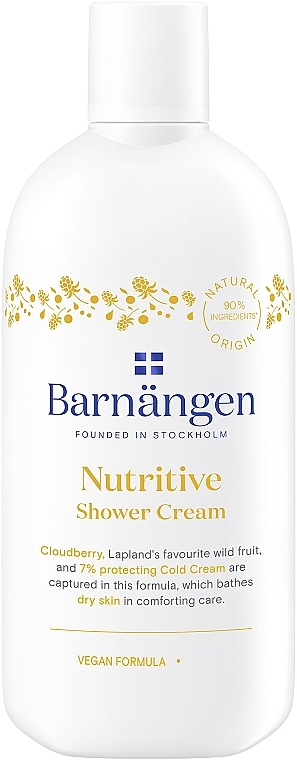 Cloudberry Shower Cream-Gel for Dry & Very Dry Skin - Barnangen Nordic Care Nutritive Shower Cream — photo N1