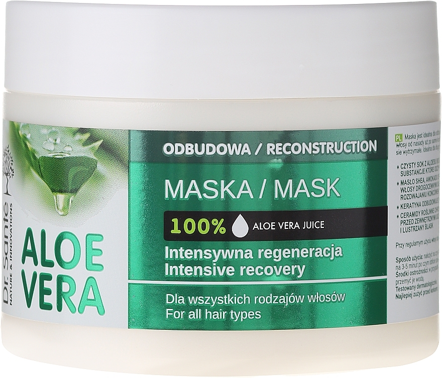 Reconstruction Hair Mask - Dr. Sante Aloe Vera — photo N5