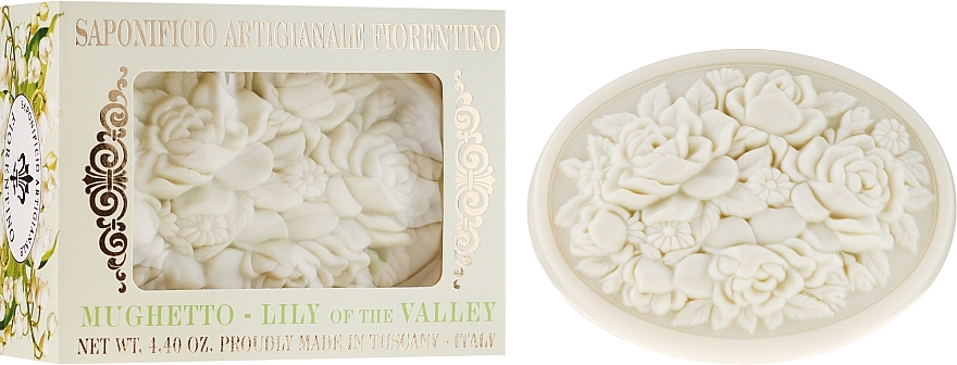 Natural Soap "Lily of the Valley" - Saponificio Artigianale Fiorentino Botticelli Lily Of The Valley Soap — photo N1