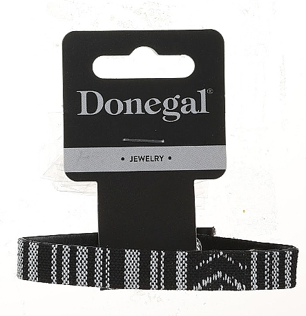 Heart Thread Bracelet, 6409, black and white - Donegal — photo N1