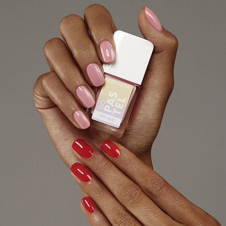 Translucent Nail Top Coat with Pastel Finish - Catrice Go Pastel Top Coat — photo N3