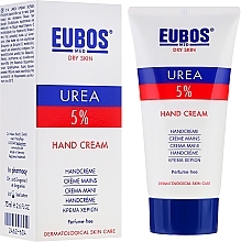 Fragrances, Perfumes, Cosmetics Hand Cream - Eubos Med Dry Skin Urea 5% Hand Cream