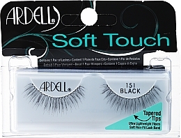 False Lashes - Ardell Soft Touch Eye Lashes Black 151 — photo N2