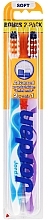 Fragrances, Perfumes, Cosmetics Soft Toothbrush Advanced, blue+purple - Jordan Advanced Soft Toothbrush