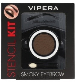 Brow Styling Kit - Vipera Stencil Kit Smoky Eyebrow — photo 01 - Peanut