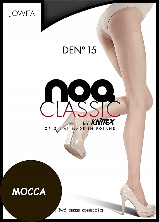 Tights 'Jowita', 15 Den, mocca - Knittex — photo N1