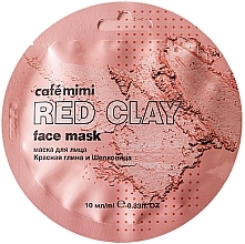 Fragrances, Perfumes, Cosmetics Face Mask "Red Clay & Mulberry" - Cafe Mimi Face Mask