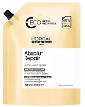 Intensive Repairing Conditioner for Damaged Hair - L'Oreal Professionnel Serie Expert Absolut Repair Gold Quinoa+Protein Conditioner Eco Refill — photo N1