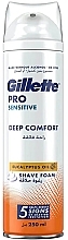 Fragrances, Perfumes, Cosmetics Shaving Foam - Gillette Pro Sensitive Deep Comfort