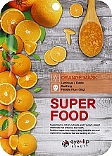 Sheet Face Mask with Orange Extract - Eyenlip Super Food Orange Mask — photo N1