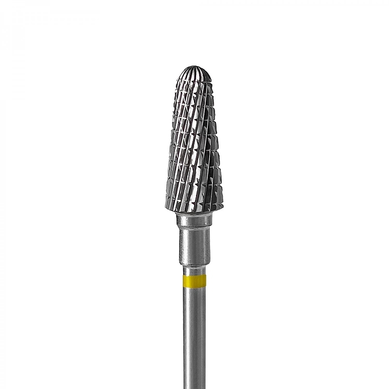 Carbide Nail Drill Bit 'Truncated Cone', 6 mm / 14 mm, yellow - Staleks Pro Expert Frustum Yellow — photo N1