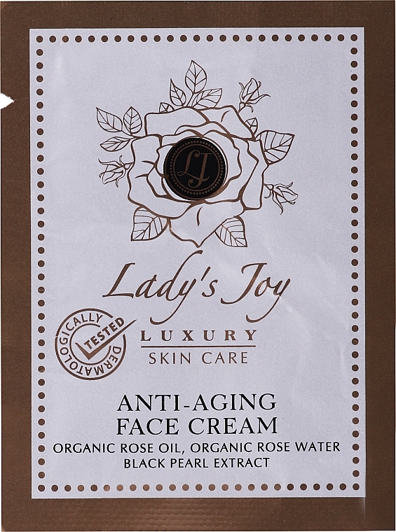 GIFT! Anti-Wrinkle Face Cream - Bulgarian Rose lady's Joy Luxury Anti-Aging Face Cream (sample) — photo N1