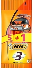 Sensitive 3 Razor for Men, 6 pcs - Bic — photo N2