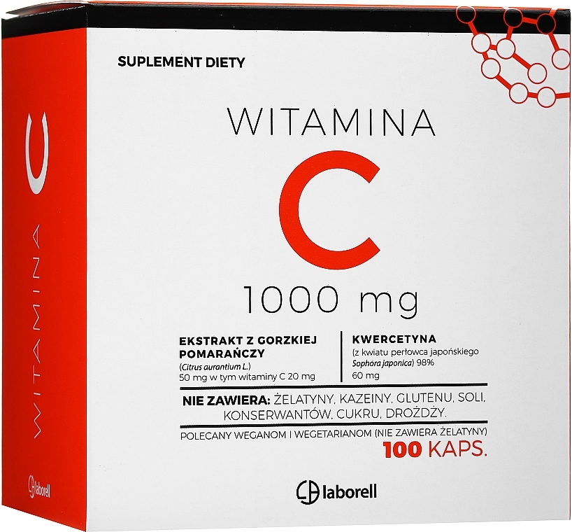Vitamin C 1000 mg Dietary Supplement, capsules - Laborell — photo N1