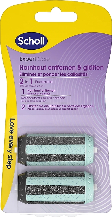 Rollers for Electric File - Scholl Velvet Smooth Expert Care 2 in 1 File & Smooth — photo N1