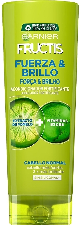 Strength & Shine Conditioner with Pomelo Extract & Vitamins - Garnier Fructis Strength & Shine Conditioner — photo N1