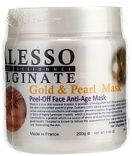 Fragrances, Perfumes, Cosmetics Rejuvenating Alginate Face Mask "Gold & Pearl" - Alesso Professionnel Alginate Gold and Pearl Peel-Off Face Anti-Age Mask 