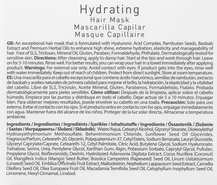 Hydrating Hair Mask - Farmasi Hydrating Dr. C.Tuna — photo N3