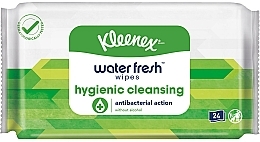 Fragrances, Perfumes, Cosmetics Antibacterial Wet Wipes "Water Fresh", 24 pcs - Kleenex Water Fresh Wipes