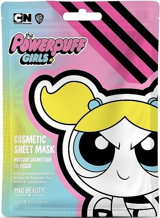 Face Mask - Mad Beauty Powerpuff Girls Cosmetic Sheet Mask Bubbles — photo N1
