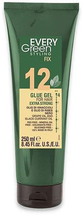 Moisture-Proof Fixing Hair Gel - EveryGreen 12 Glue Gel Extra Strong — photo N1