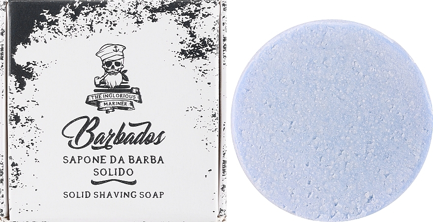 Shaving Soap - The Inglorious Mariner Barbados Solid Shaving Soap Eco Refill — photo N1