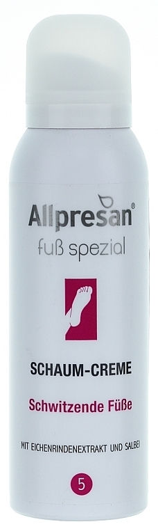 Foot Foam-Cream for Excessive Sweating (Hyperhidrosis) - Allpresan Foot Special 5 Schaum-Creme — photo N2