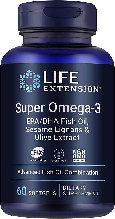 Omega-3 Dietary Supplement - Life Extension Super Omega-3 — photo N1