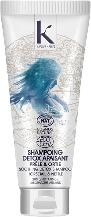 Horsetail & Nettle Soothing Detox Shampoo - K For Karite Soothing Detox Shampoo Horsetail & Nettle Ecocert — photo N1