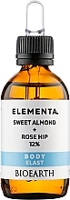 Fragrances, Perfumes, Cosmetics Sweet Almond & Rosehip 12% Elasticity Serum - Bioearth Elementa Sweet Almond Rose Hip 12%