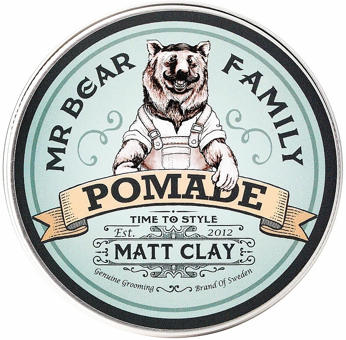 Matte Hair Styling Clay - Mr Bear Family Pomade Matt Clay — photo N1