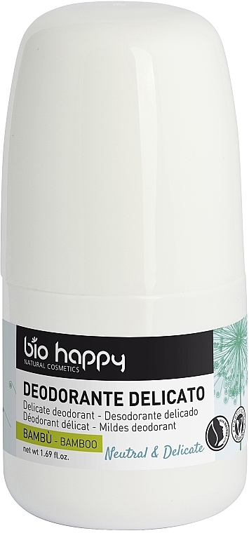 Bamboo Deodorant - Bio Happy Neutral & Delicate Roll-On Deodorant Bamboo — photo N1