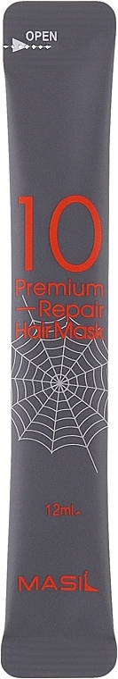Premium Hair Repair Mask, 10 pcs - Masil 10 Premium Repair Hair Mask (mini size) — photo N1